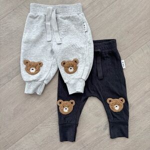 Huxbaby Fur Bear Leggings + Sweat Pants Sz 0-3m